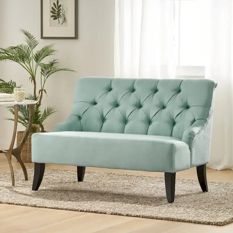 Canapé en tissu mélangé polyester Nicole de Christopher Knight Home - 29,25L x 43,75l x 30,50H