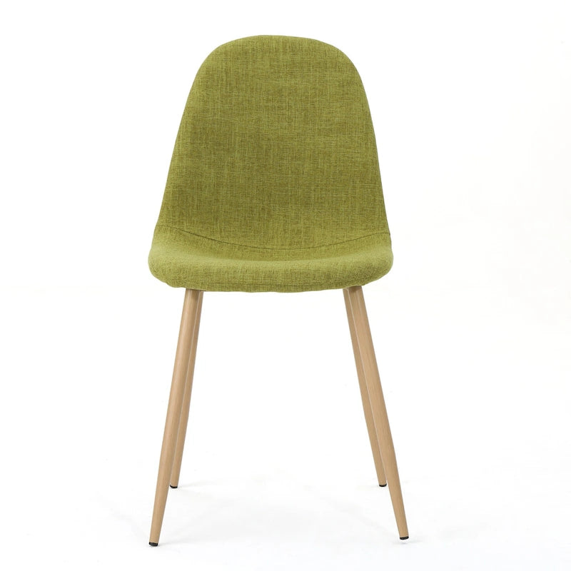 Chaises de salle à manger rembourrées Raina style milieu de siècle (lot de 2) par Christopher Knight Home