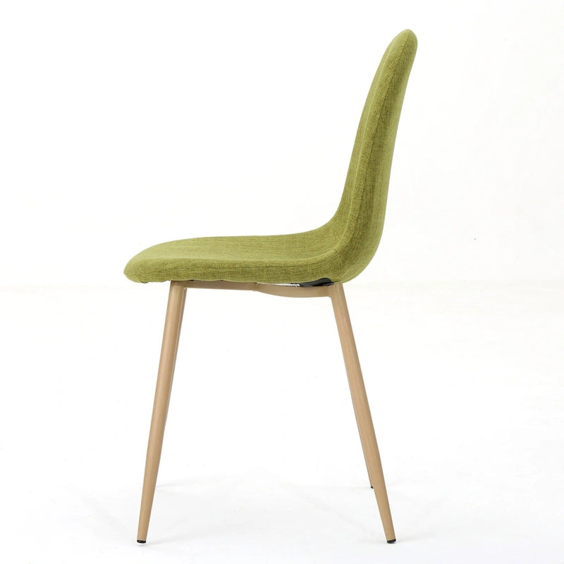 Chaises de salle à manger rembourrées Raina style milieu de siècle (lot de 2) par Christopher Knight Home