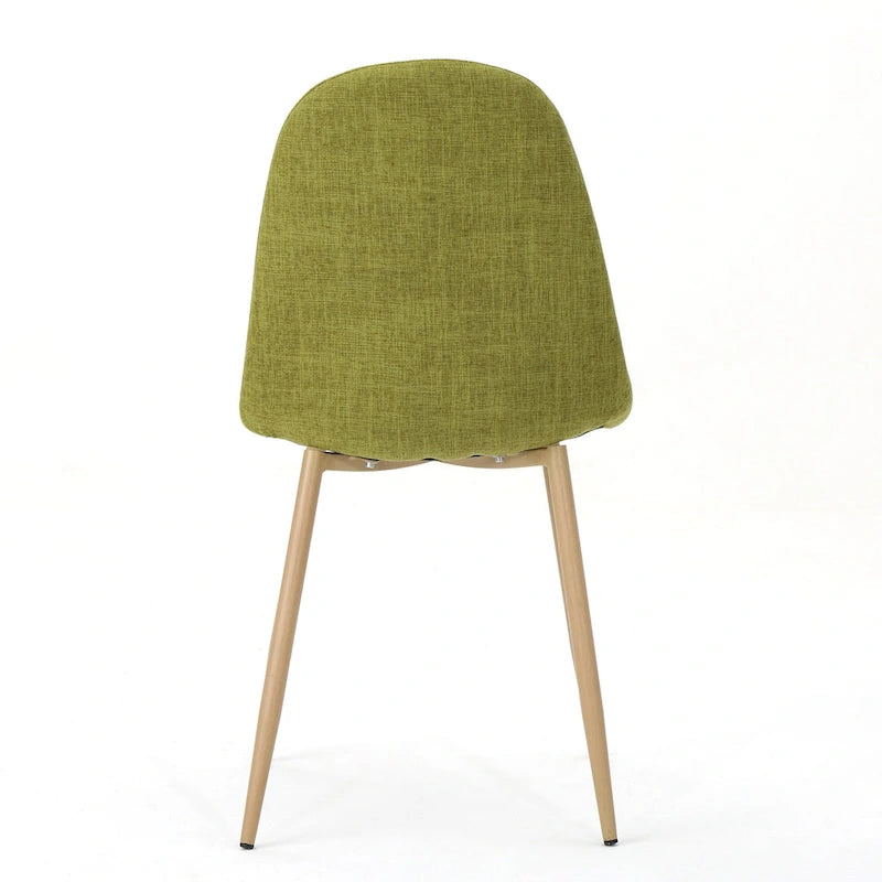 Chaises de salle à manger rembourrées Raina style milieu de siècle (lot de 2) par Christopher Knight Home