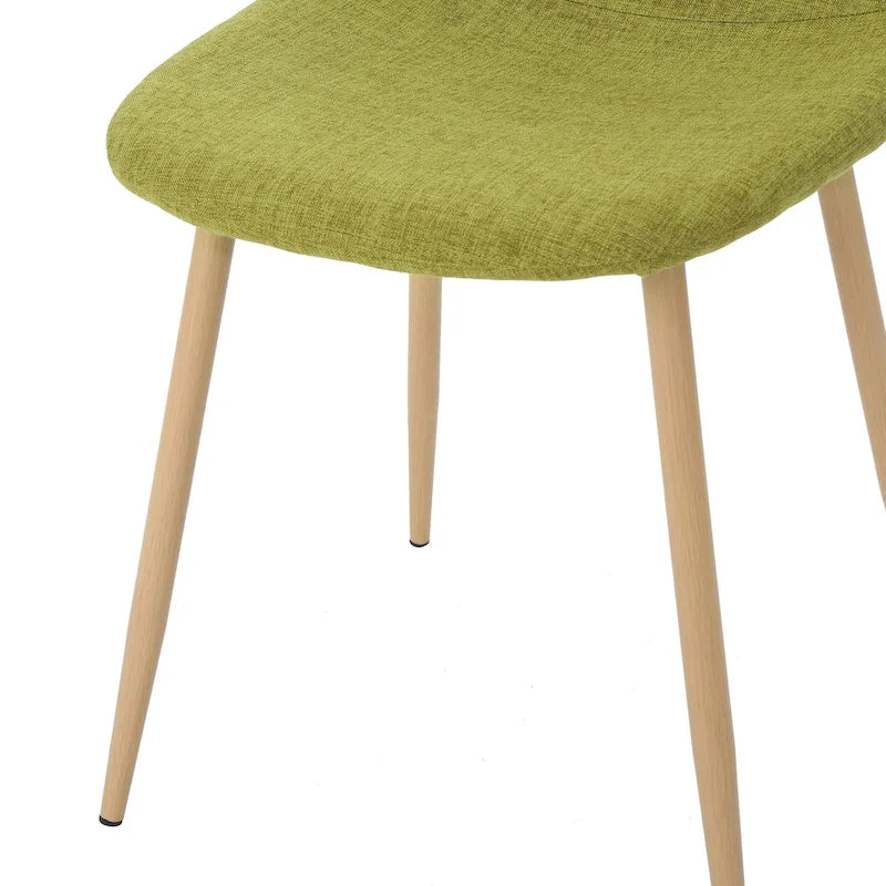 Chaises de salle à manger rembourrées Raina style milieu de siècle (lot de 2) par Christopher Knight Home