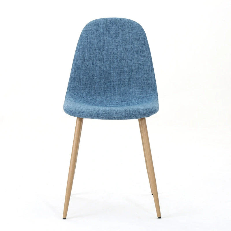 Chaises de salle à manger rembourrées Raina style milieu de siècle (lot de 2) par Christopher Knight Home
