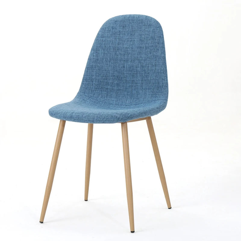 Chaises de salle à manger rembourrées Raina style milieu de siècle (lot de 2) par Christopher Knight Home