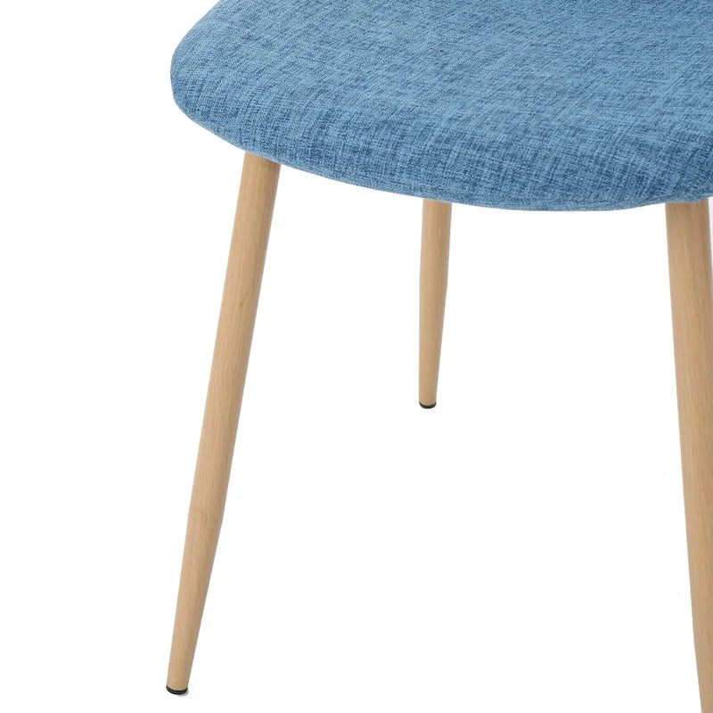 Chaises de salle à manger rembourrées Raina style milieu de siècle (lot de 2) par Christopher Knight Home