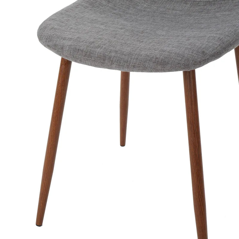 Chaises de salle à manger rembourrées Raina style milieu de siècle (lot de 2) par Christopher Knight Home