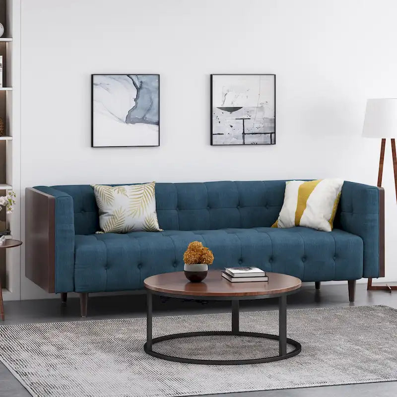 Christopher Knight Home - Canapé contemporain capitonné 3 places McLarnan - 89.75 L x 31.50 W x 30.25 H