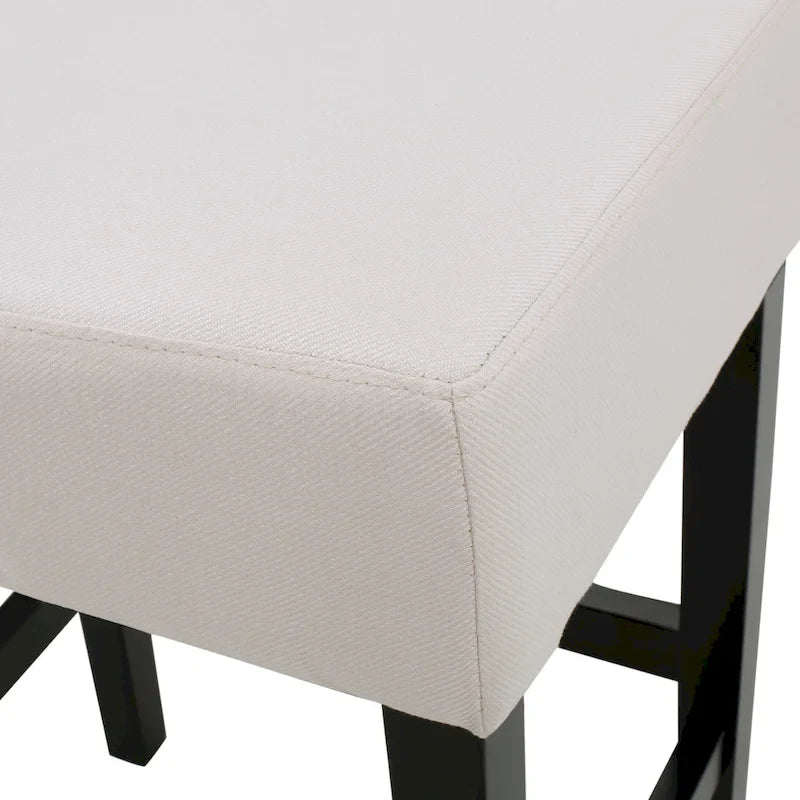Tabouret de comptoir Lopez sans dossier en tissu de 27 po (ensemble de 2) de Christopher Knight Home