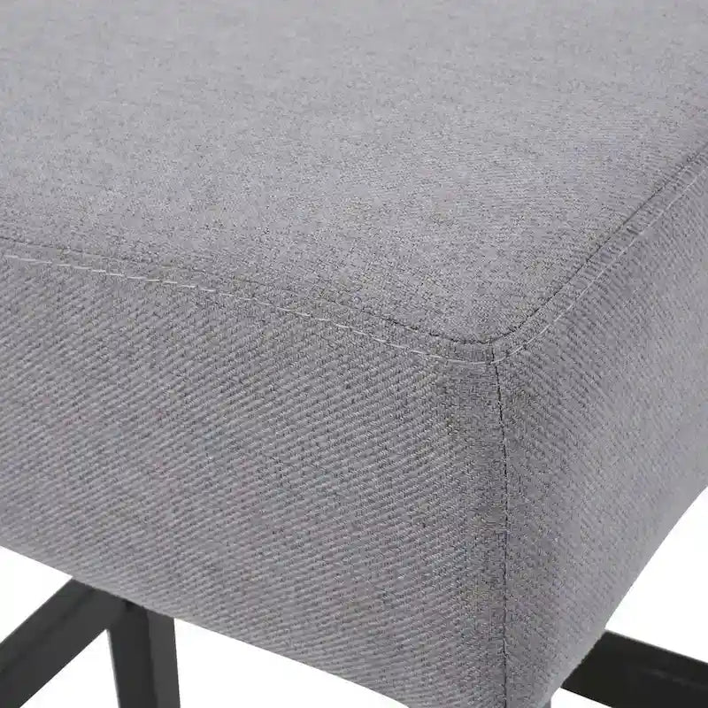 Tabouret de comptoir Lopez sans dossier en tissu de 27 po (ensemble de 2) de Christopher Knight Home