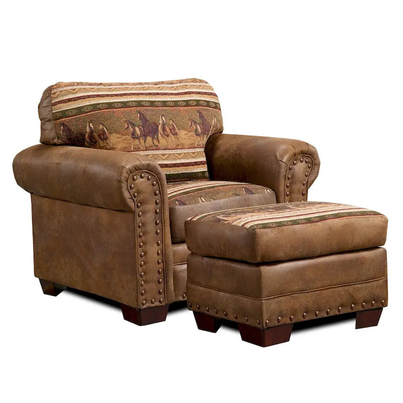 Ensemble de 4 fauteuils avec canapé-lit Wild Horses Lodge