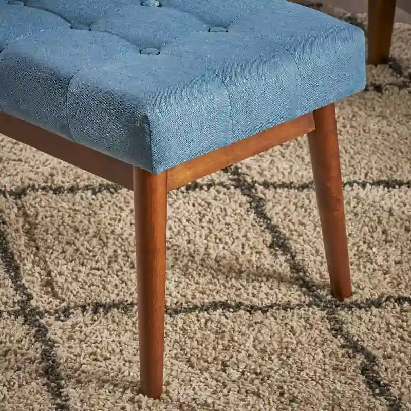 Banc ottoman Flavel en tissu capitonné par Christopher Knight Home
