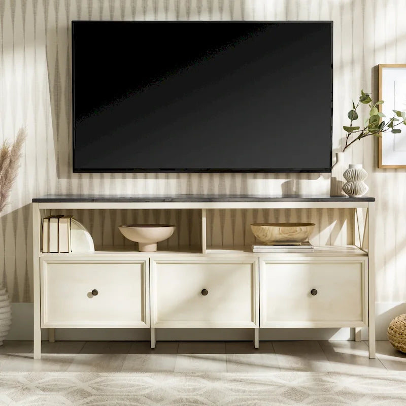 Meuble TV rustique à 3 tiroirs Middlebrook de 60 pouces