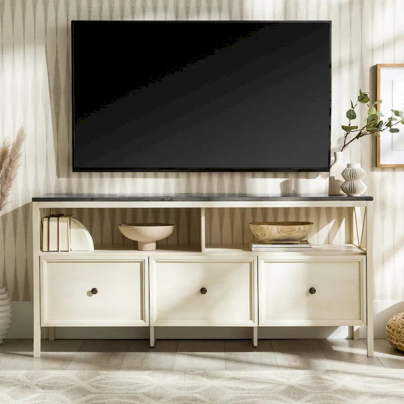 Meuble TV rustique à 3 tiroirs Middlebrook de 60 pouces