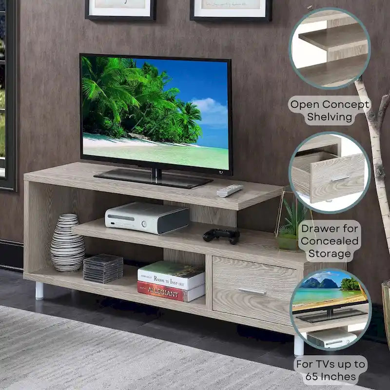 Meuble TV Seal de Convenience Concepts pour les téléviseurs jusqu'à 65 pouces