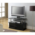 Meuble TV Designs2Go de Convenience Concepts avec 2 armoires de rangement et étagère