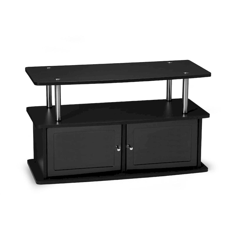 Meuble TV Designs2Go de Convenience Concepts avec 2 armoires de rangement et étagère