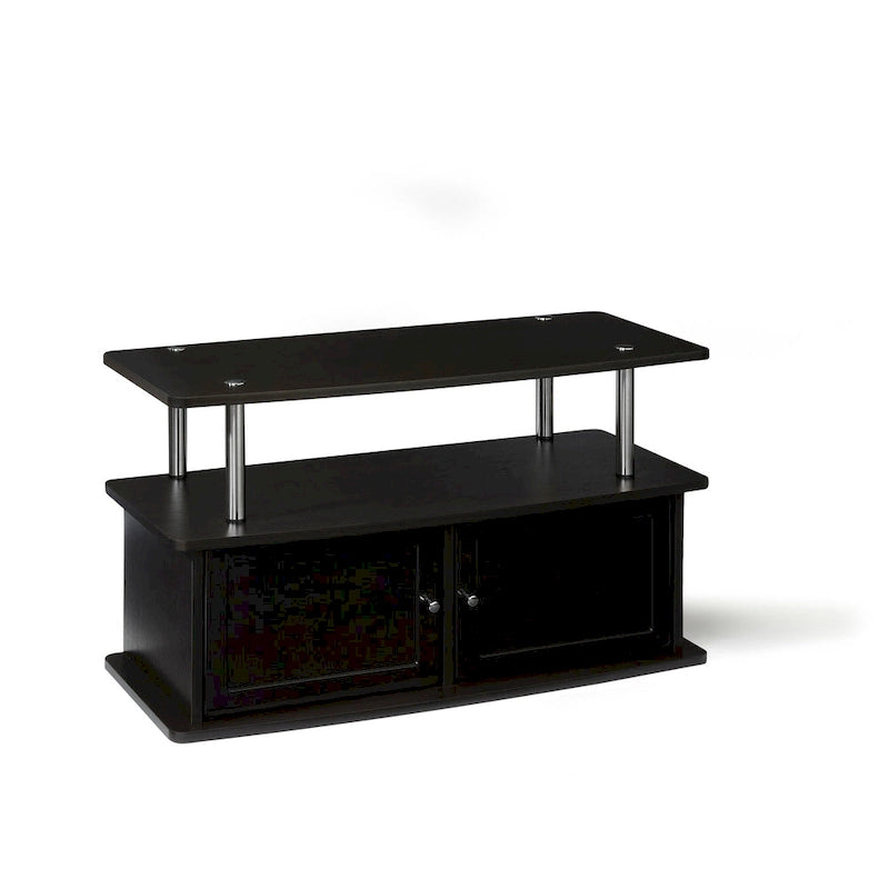 Meuble TV Designs2Go de Convenience Concepts avec 2 armoires de rangement et étagère