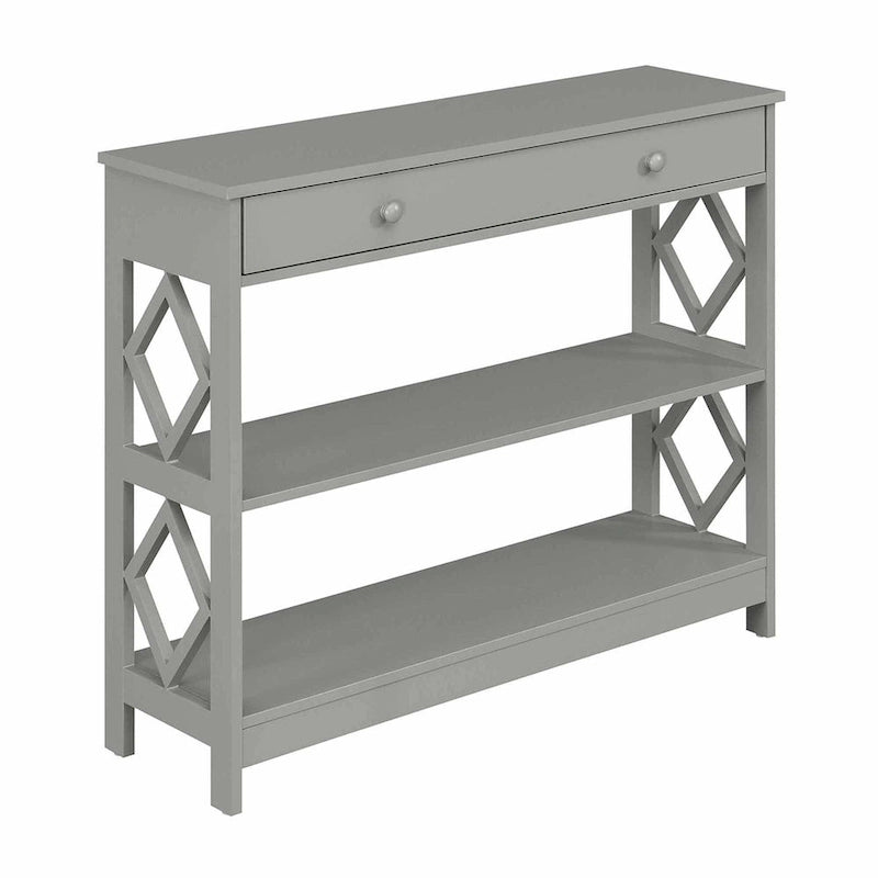 Console de rangement à 1 tiroir avec étagères Diamond de Convenience Concepts