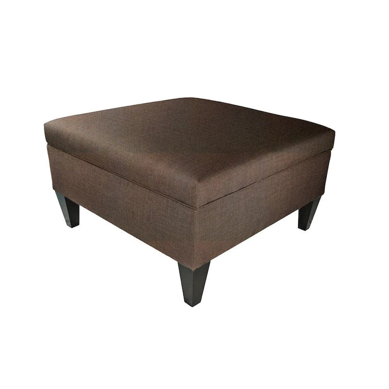 Table ottoman de cocktail organisationnel rembourré MJL Furniture Manhattan Espresso