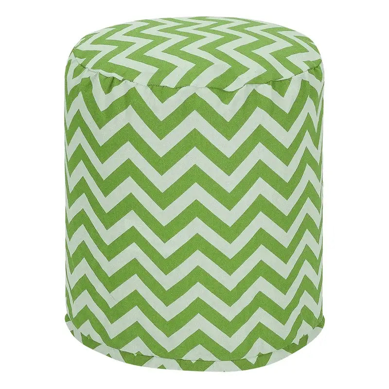 Majestic Home Goods Pouf / Ottomane chevron intérieur / extérieur 16 L x 16 W x 17 H