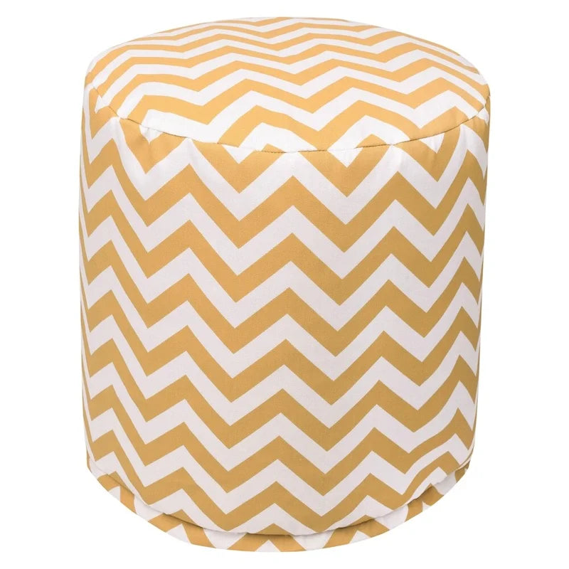 Majestic Home Goods Pouf / Ottomane chevron intérieur / extérieur 16 L x 16 W x 17 H