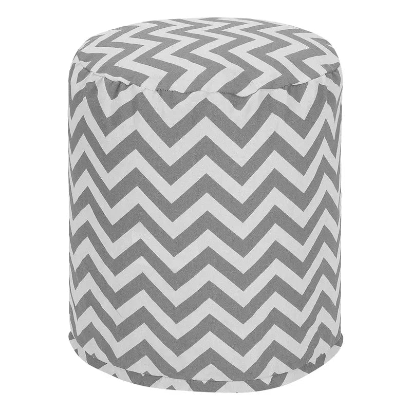 Majestic Home Goods Pouf / Ottomane chevron intérieur / extérieur 16 L x 16 W x 17 H