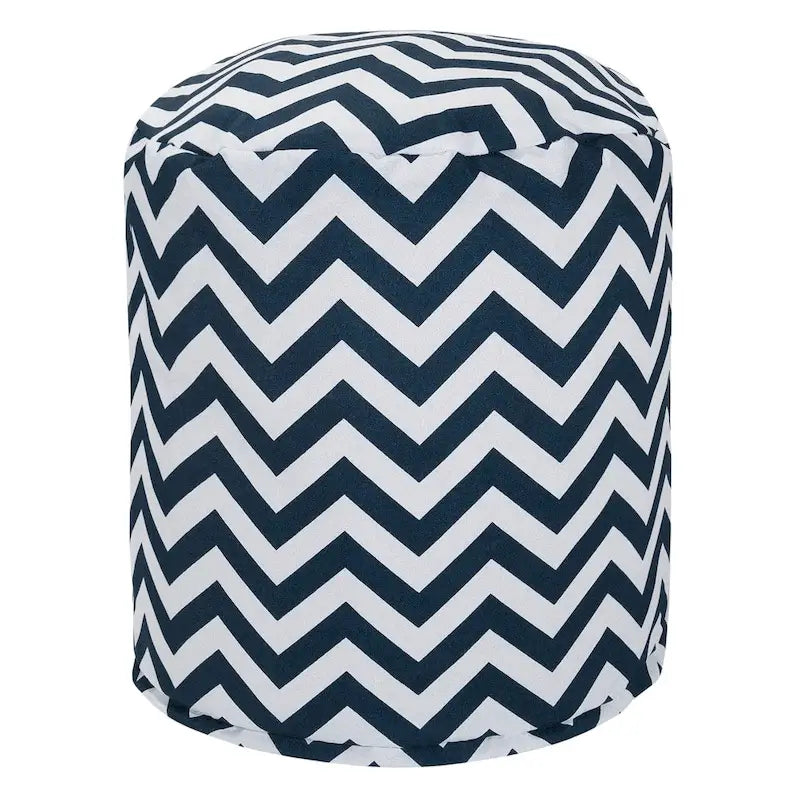 Majestic Home Goods Pouf / Ottomane chevron intérieur / extérieur 16 L x 16 W x 17 H