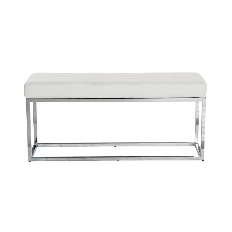 Banc en métal touffeté en polyuréthane Reign