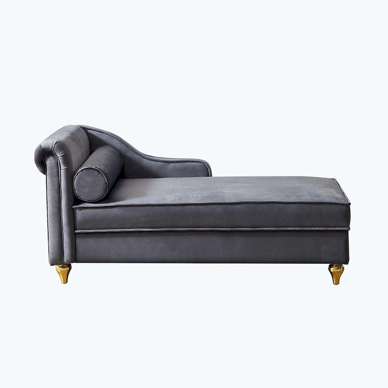 Chaise longue moderne rembourrée avec rangement