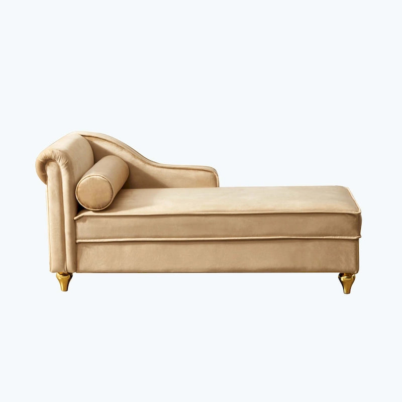 Chaise longue moderne rembourrée avec rangement