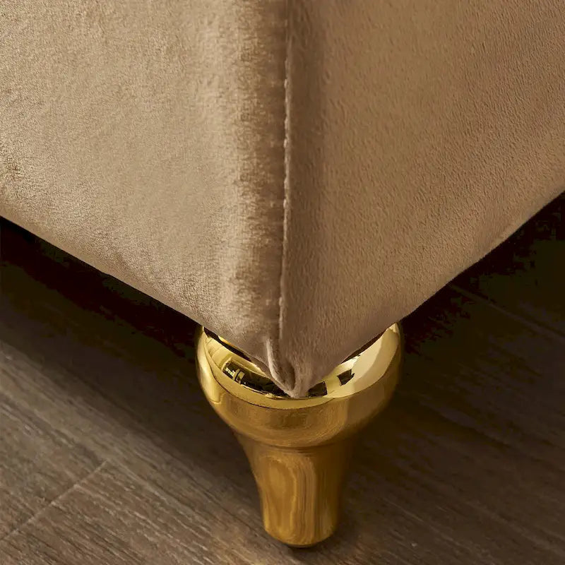 Chaise longue moderne rembourrée avec rangement