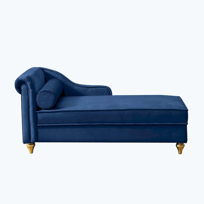 Chaise longue moderne rembourrée avec rangement