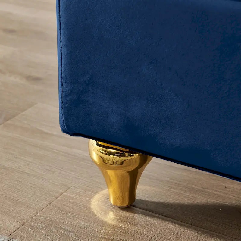 Chaise longue moderne rembourrée avec rangement