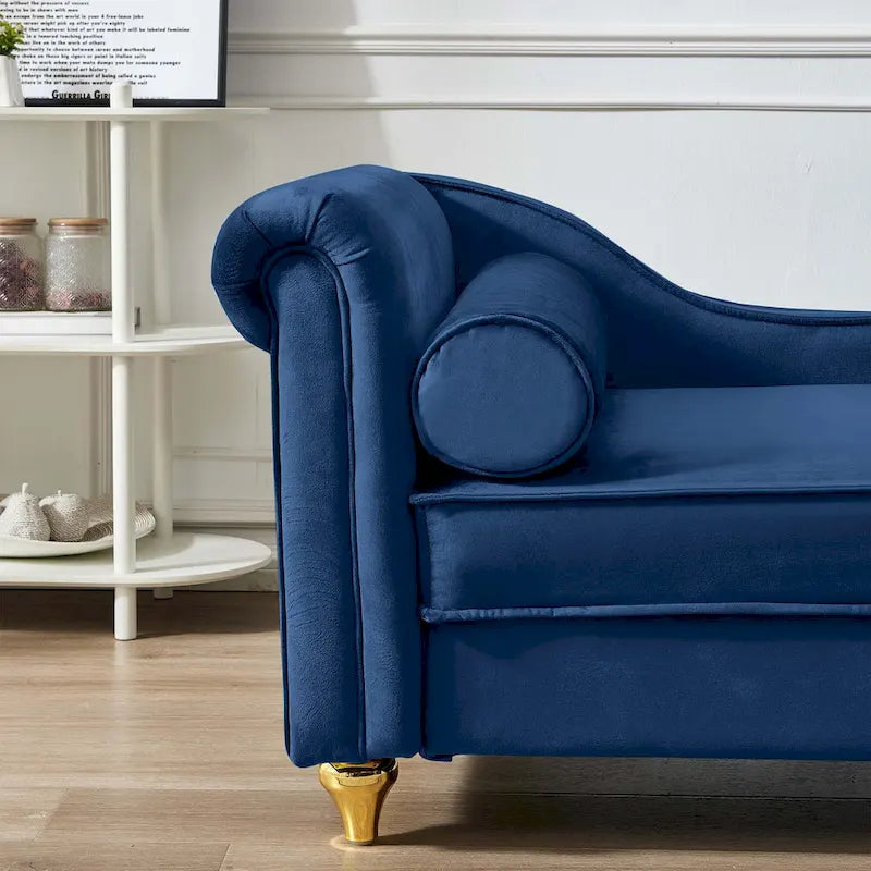 Chaise longue moderne rembourrée avec rangement
