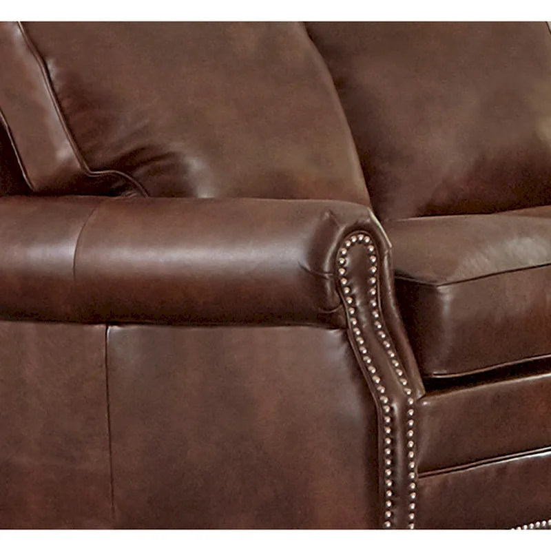 Ensemble canapé et deux fauteuils en cuir pleine fleur Revo, fabriqué aux États-Unis