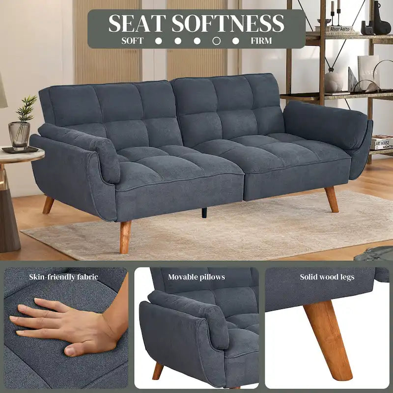 Canapé pour salon, Causeuse Futons pour petit espace, chambre, appartement, studio