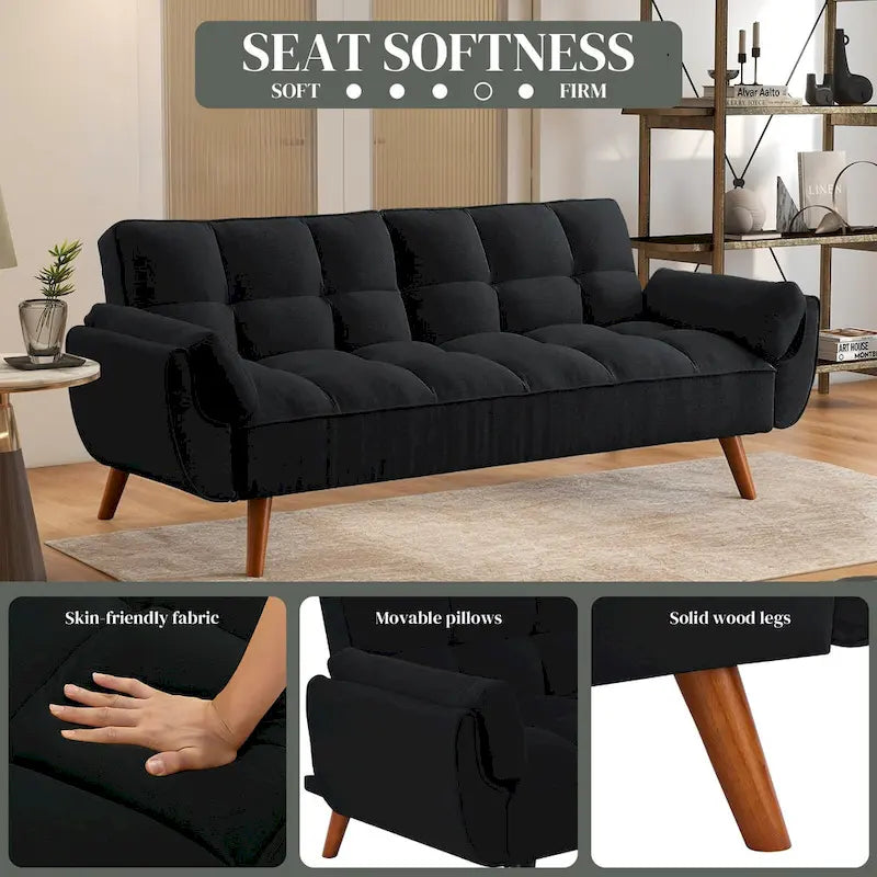 Canapé pour salon, Causeuse Futons pour petit espace, chambre, appartement, studio