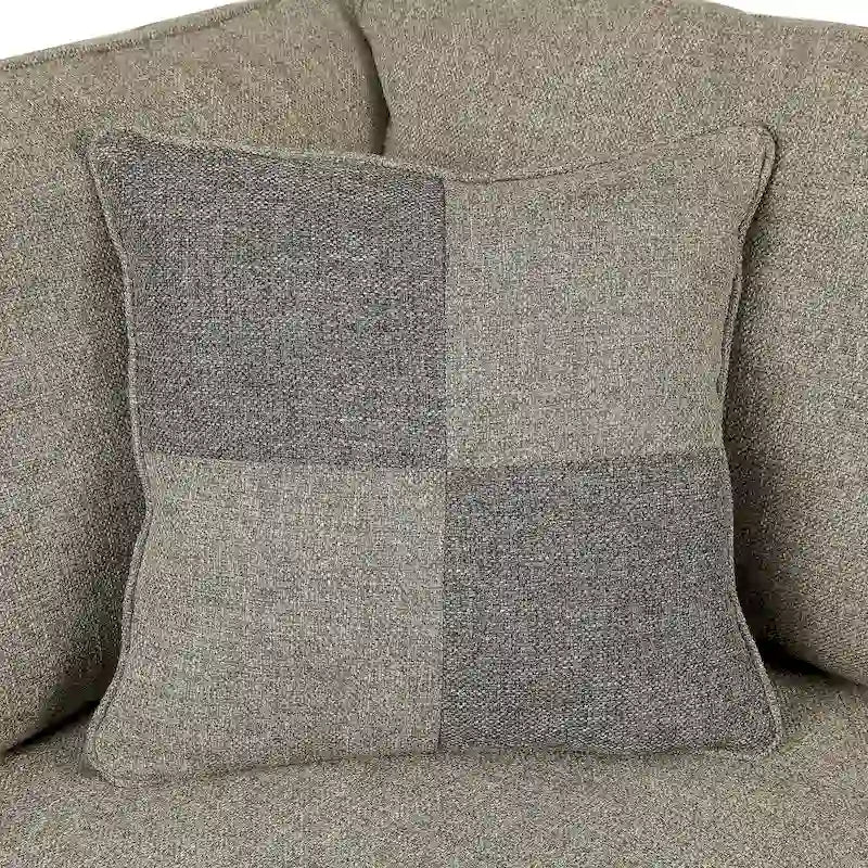 Canapés modulaires en forme de L en tissu de lin transitoire Nele par Furniture of America