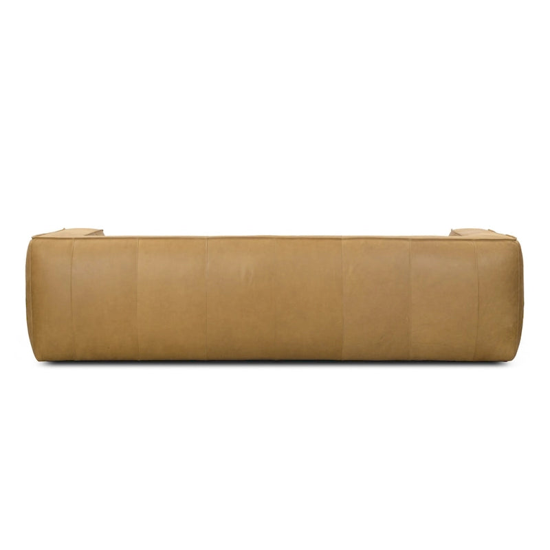 Canapé de salon en cuir pleine fleur UR Canapé moderne en cuir véritable pour salon - 100W x 43D x 26.25H