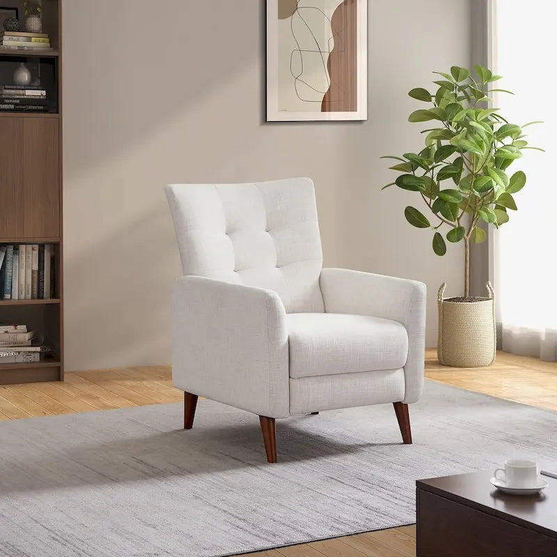 Fauteuil inclinable manuel Aurora Comfy avec base en bois