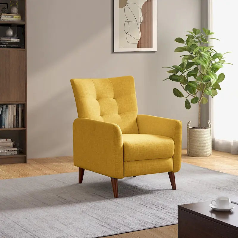 Fauteuil inclinable manuel Aurora Comfy avec base en bois