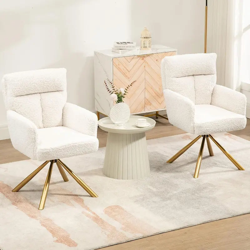 Chaise pivotante Howtai pour salon, cuisine, salle à manger