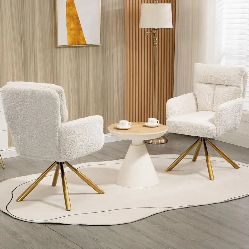 Chaise pivotante Howtai pour salon, cuisine, salle à manger