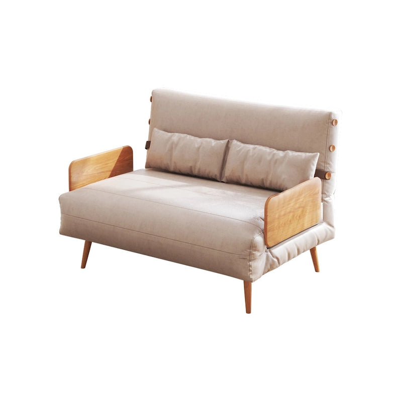 JASIWAY Canapé-lit deux places rembourré 43,3 po, Beige