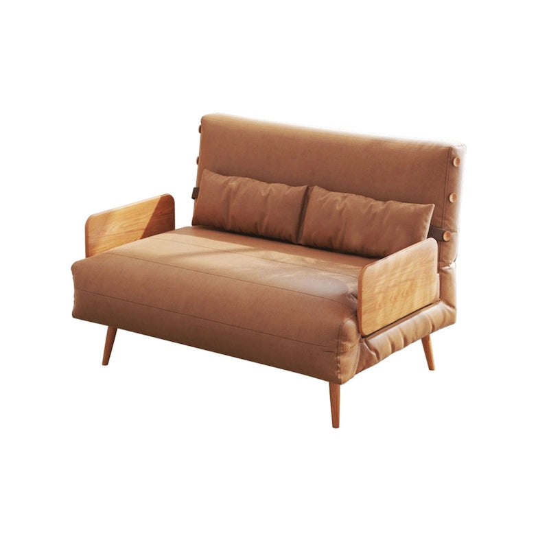 JASIWAY Canapé-lit deux places rembourré 43,3 po, Beige