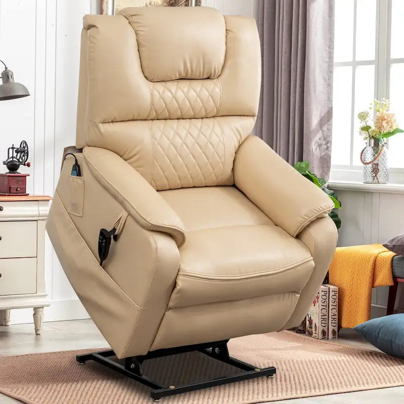 Fauteuil inclinable électrique double à levage de puissance de 35,5 W, massage et chauffage, 180 degrés