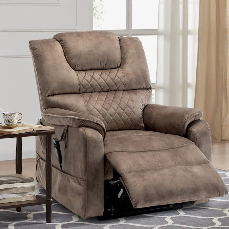 Fauteuil inclinable électrique double à levage de puissance de 35,5 W, massage et chauffage, 180 degrés