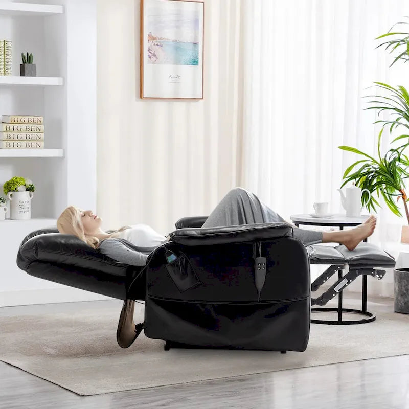 Fauteuil inclinable électrique double à levage de puissance de 35,5 W, massage et chauffage, 180 degrés