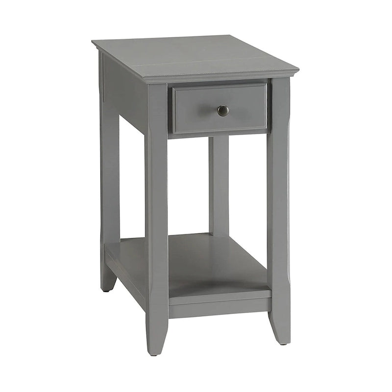 Table d'appoint en bois avec 1 tiroir