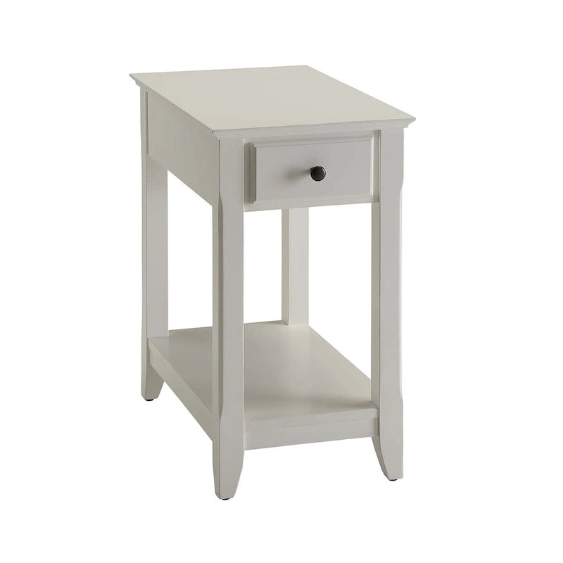Table d'appoint en bois avec 1 tiroir