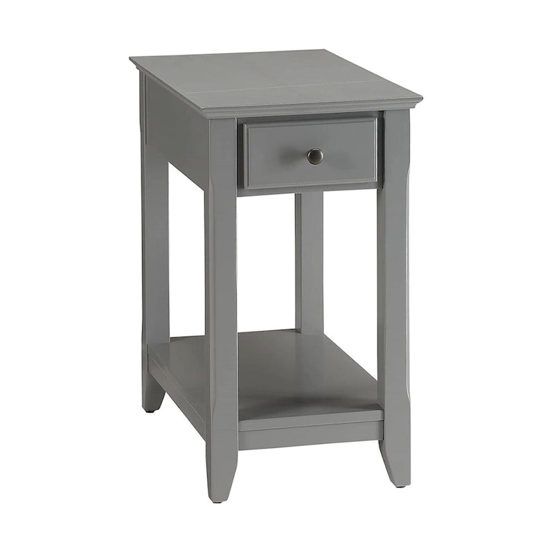 Table d'appoint en bois avec 1 tiroir